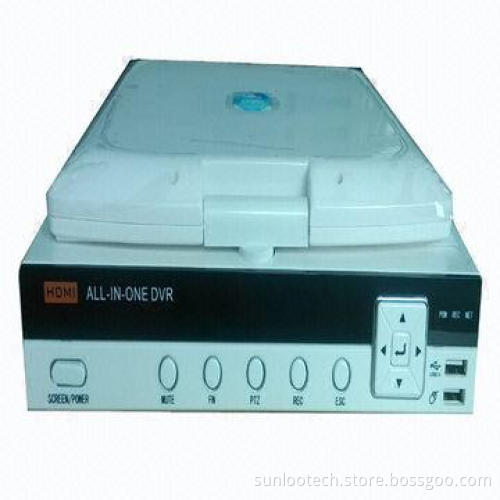 4ch 10.5-inch LCD DVR Combos, HDMI Output, P2P Function, Supports 3G Mobile Phone View